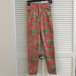 MOTEL ROCKS PALM PRINT 🌴 HIGH WAISTED CROPS